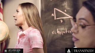 TRANSFIXED - Popular 18yo Lesbians Team Up To Nailed Their beauty New Shemale Hispanic Professor Jessy Dubai