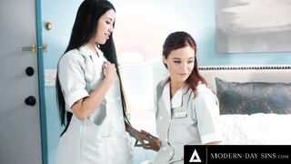 MODERN-DAY SINS - Mischievous sexy Maids Alex Coal & Jayden Cole Are Almost Caught Fucking Inside A Room