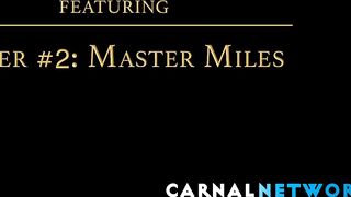 The dominant master Myles Landon spread the twink's legs wide and anal fucked him wit