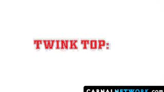 Deviant coach Dolf Dietrich seduces tiny twink Austin Young for a wild bareback sessi