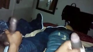 Big Black Cocks Jerking Off Together