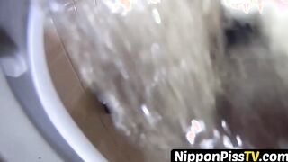 Entrancing Asian angels pussy playing and peeing aggregation