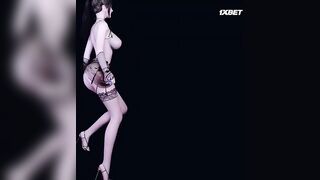 3D lingerie model cheating with her boss