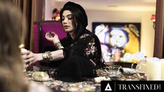 TRANSFIXED - ASMR Lady Boy Fortune Teller Ariel Demure Rough Fucks Hottie Inked Customer Vanessa Vega