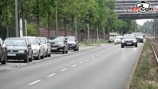 Sex into the vehicle with a petite bimbos from the internet
