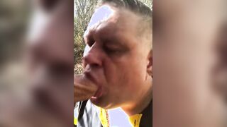 Muscled Hunks Outdoor Face Fuck