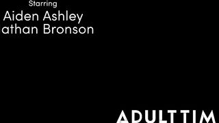 ADULT TIME - Thin Aiden Ashley Lets Handsome Match Cumshot Her On Their First Date FULL CLIP