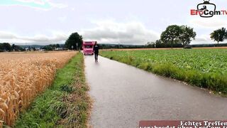 Jogger seduces her inside spontaneous sex inside the motorhome