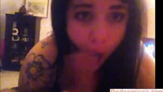 Cock Sucking Tattooed With Tits Babe Making A Dong Cum Quickly
