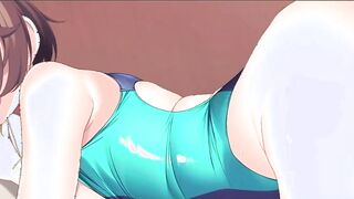 -ApaMotion- Swimsuit love with a big-breasted girlfriend The Motion Anime