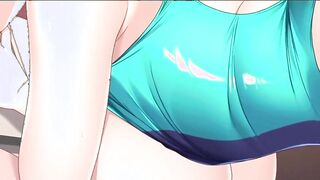 -ApaMotion- Swimsuit love with a big-breasted girlfriend The Motion Anime