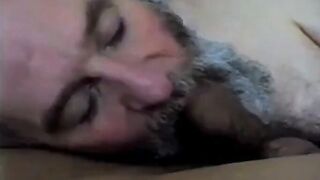 Bearded Daddy Sucks and Swallows