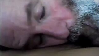 Bearded Daddy Sucks and Swallows