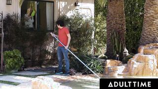 ADULT TIME - Widowed Stepmom Rachael Cavalli Flashes Naive Teenie Stepson So He'll Want To Banged Her!