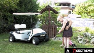 21 SEXTREME - Sensual Grandmother Gets Her Dusty Twat Screwed By Her Golf Trainer