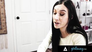GIRLSWAY - I Massaged My Bestie's hot Stepsister Lily Larimar, It Ended Up With Insane Scissoring!