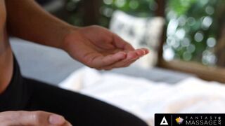 FANTASY STROKES - Cutie Masseuse Offer To Her Neighbors Her New Full Body Rubs Service