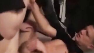 Big-Cocked British Chavs in a Dirty Threesome