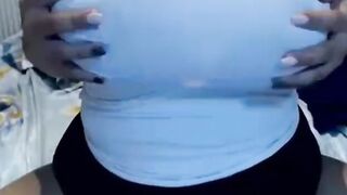 Big-Titted Romanian BBW Plays on Webcam