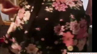 Curvy Babe With Big Tits Takes Her Panties Off And Rubs Her Shaved Pussy