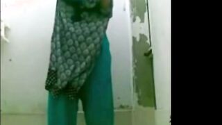 Desi Azra Plays With A Bottle In The Shower