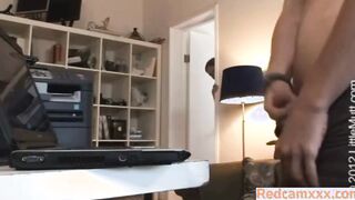 Blonde Watch Her Boyfriend Suck His Cock Then Blowjob