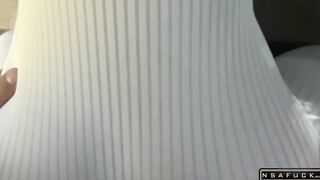 Deutsche Straßennutte im Auto gevogelt