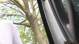 Deutsche Straßennutte im Auto gevogelt