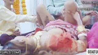 Indian Shadi Ke Rat Husband Ke Samne Boyfriend Ke Sath Hardcore Sex Full Masti