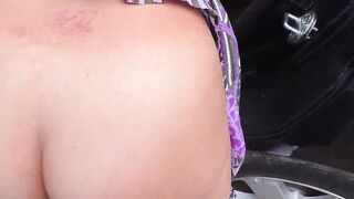 Older cougar into vehicle bj and anal