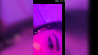 Beauty white sluts with long boobies plays with twat
