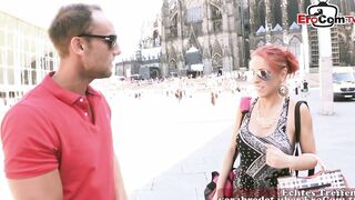 Big Boobed red head Vicky-Sun picked up