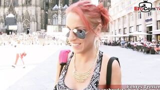 Big Boobed red head Vicky-Sun picked up