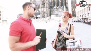 Big Boobed red head Vicky-Sun picked up