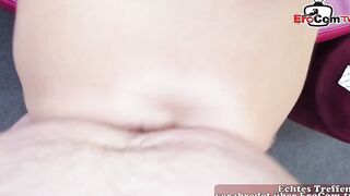 Unattractive old woman with tiny jugs pov