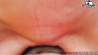 Unattractive old woman with tiny jugs pov
