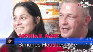 German amateur porn casting with a real married lovers