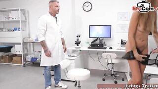Crazy doctor seduces thin cougar for sex