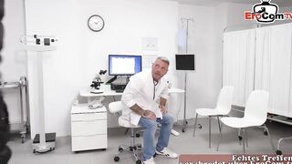 Crazy doctor seduces thin cougar for sex
