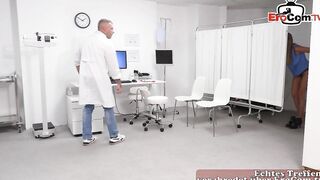 Crazy doctor seduces thin cougar for sex