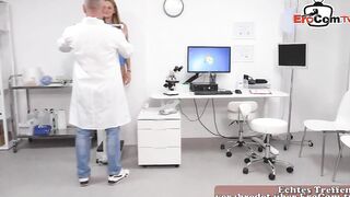 Crazy doctor seduces thin cougar for sex