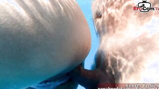Big Boobed Hispanic 19 year old Alaska Rod fuck into the pool