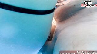 Big Boobed Hispanic 19 year old Alaska Rod fuck into the pool
