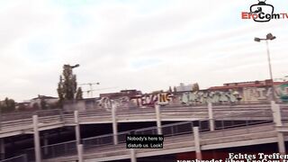 Outside parking lot sex with blonde Webcam-Angel