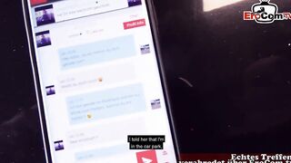 Outside parking lot sex with blonde Webcam-Angel