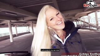 Outside parking lot sex with blonde Webcam-Angel