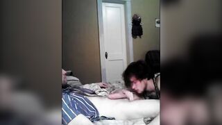 Mouth Filled by Thick Cock
