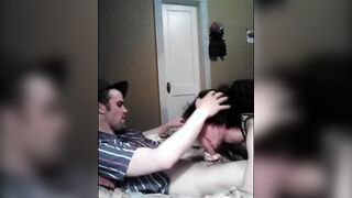 Mouth Filled by Thick Cock