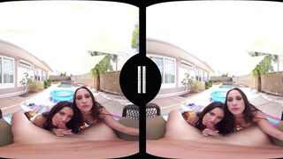 Double the fun with with babe babes Ashley Adams and Eliza Ibarra
