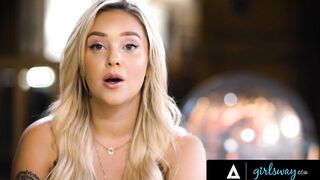 GIRLSWAY - Heterosexual But Lonely PAWG Kali Roses Begs Naturally Stacked Lesbo Violet Myers To Banged